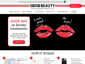 118 118 Beauty website