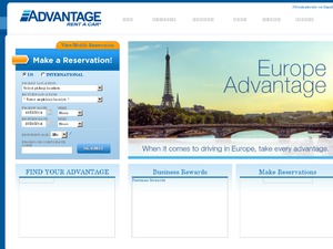 Advantage Rent-a-Car website