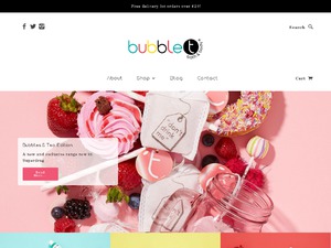 Bubble T Cosmetics website