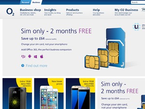 O2 Business website