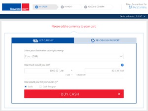 American Express Travel Money Global website