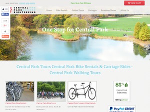 Central Park Sightseeing website