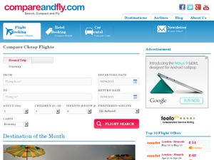 Compare and fly website