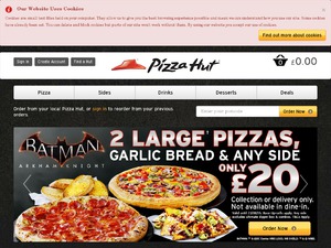 Pizza Hut website