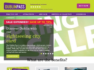 The Dublin Pass website