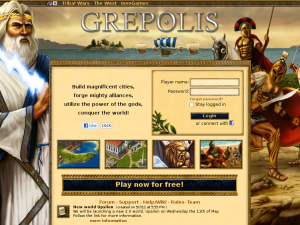 Grepolis UK website
