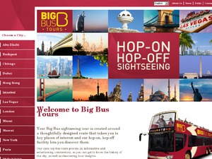 Big Bus Tours website