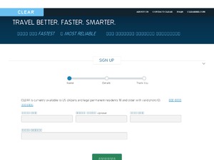 CLEAR US website