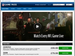 NFL Gamepass website