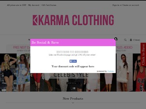Karma Clothing website