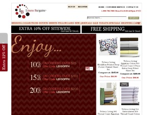 Linens Bargains US & CA website