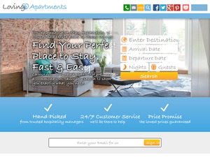Loving Apartments website