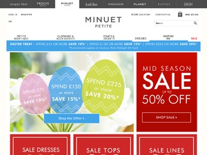 Minuet Petite website