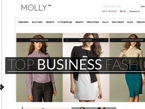 Molly Dress Clothing website