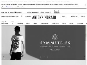 Antony Morato website