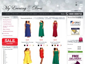 My Evening Dress website