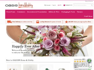 Oasis Home and Hobby website