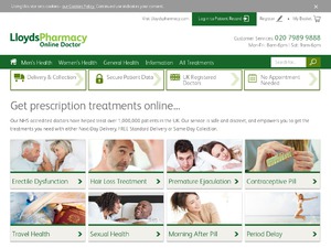 Lloyds Pharmacy - Online Doctor website