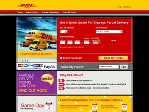 DHL website