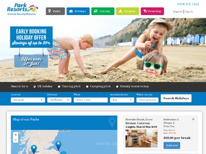 Park Resorts website
