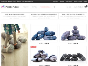 Pebble Pillows US website