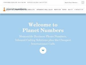 Planet Numbers website