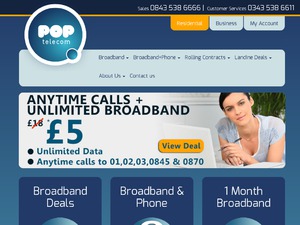 poptelecom UK website