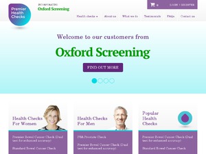 Premier Health Checks website