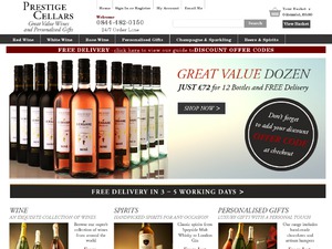 Prestige Cellars website