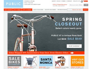 PUBLIC Bikes US website