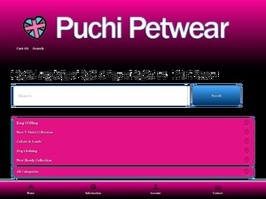 Puchi Designer Petwear website