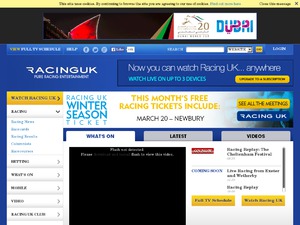 Racing UK website