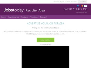 Jobstoday.co.uk website