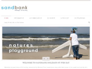 Sandbank Holidays website
