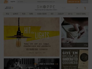 Scoutmob Shoppe website