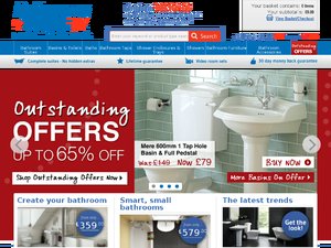 Screwfix Bathrooms website