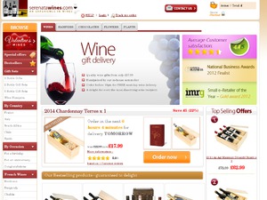 Serenata Wines website