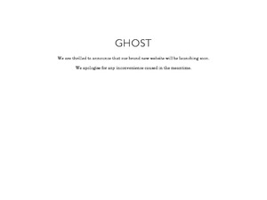 Ghost website