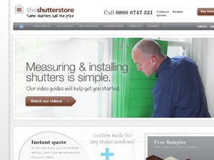 The Shutter Store website