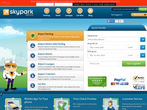 SkyParkSecure website