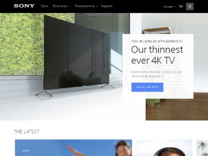 Sony website