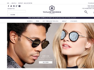 Taylor Morris Eyewear website
