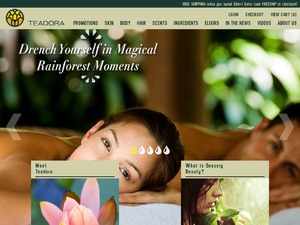 Teadora website