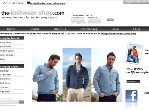 The Knitwear Shop website
