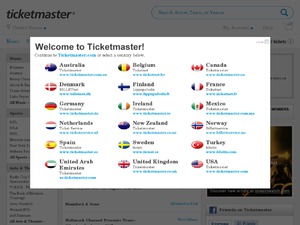 Ticketmaster US & CA website