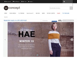 W Concept US website