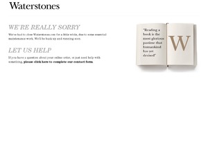 Waterstones website