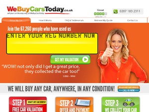 We Buy Cars Today website