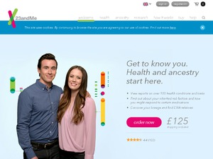 23andMe website