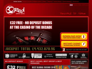 32 Red Casino website
